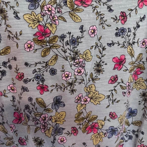 J. Jill Blue 3/4 Sleeve Boxy Tunic - Picture 3 of 8